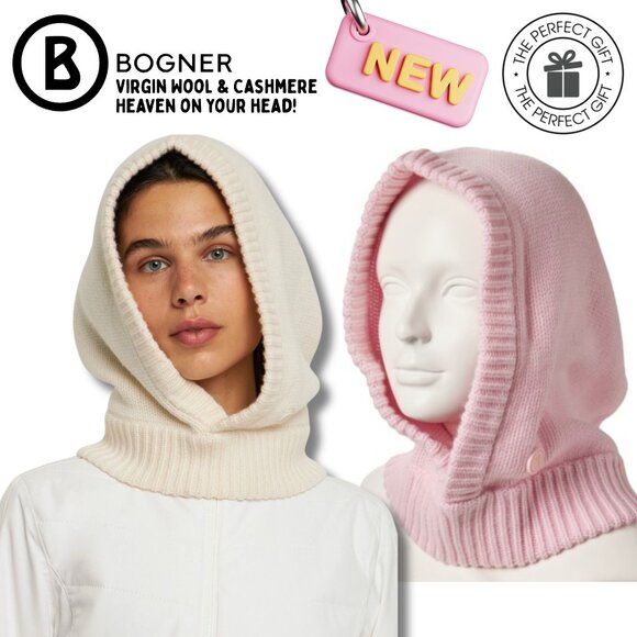 Bogner Ski Hood Balaclava Winter Warmth Hat Virgin Wool Cashmere  NEW $300 NWT - Picture 1 of 8